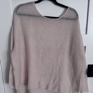American Vintage Loose Knit Sweater – Mohair Wool Blend | Cozy Oversized | M–L
